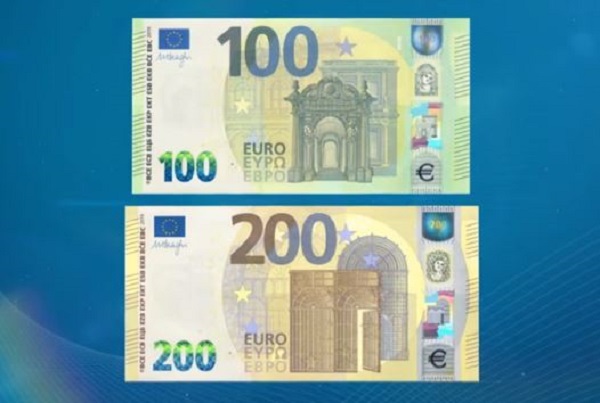 BCE: nuove banconote da 200 e 100 euro